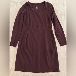 Women's Duluth Trading Co. Purple Long Sleeve Dress